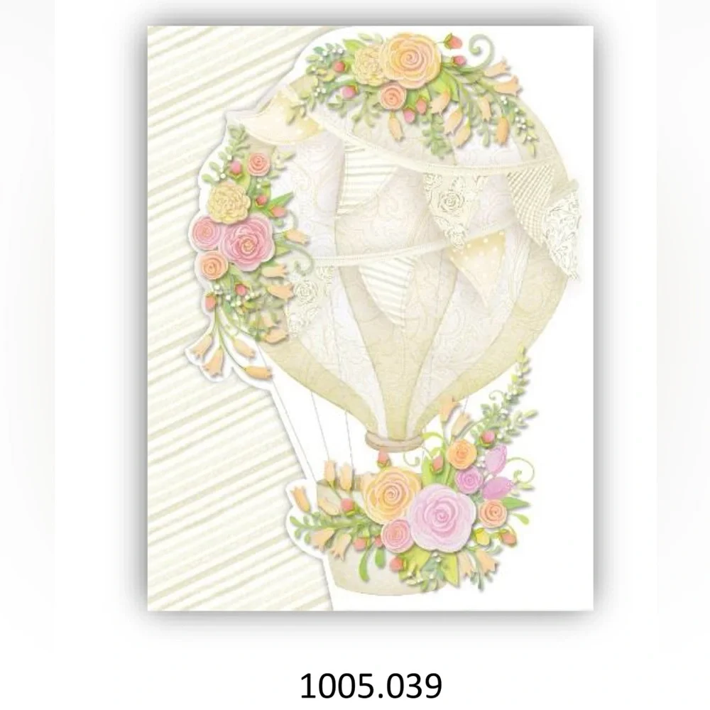 Pictura Hot Air Balloon Embossed Purse NotePad with Pen (1005.039)